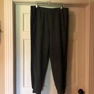 Gray Adidas sweat pants